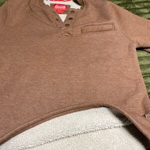 Coleman Long-Sleeve Sherpa Lined Waffle Henley Shirt